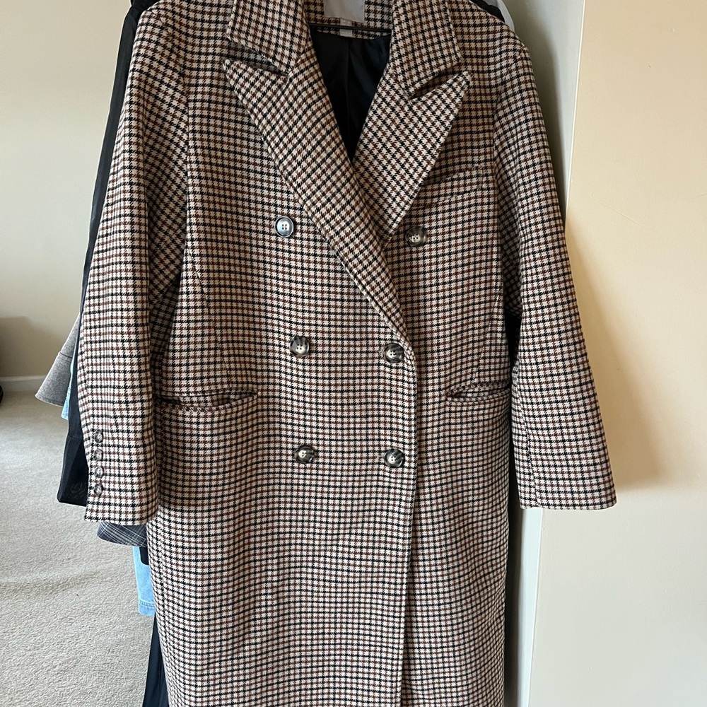 ASOS Plaid Double-Breasted Women's Coat
